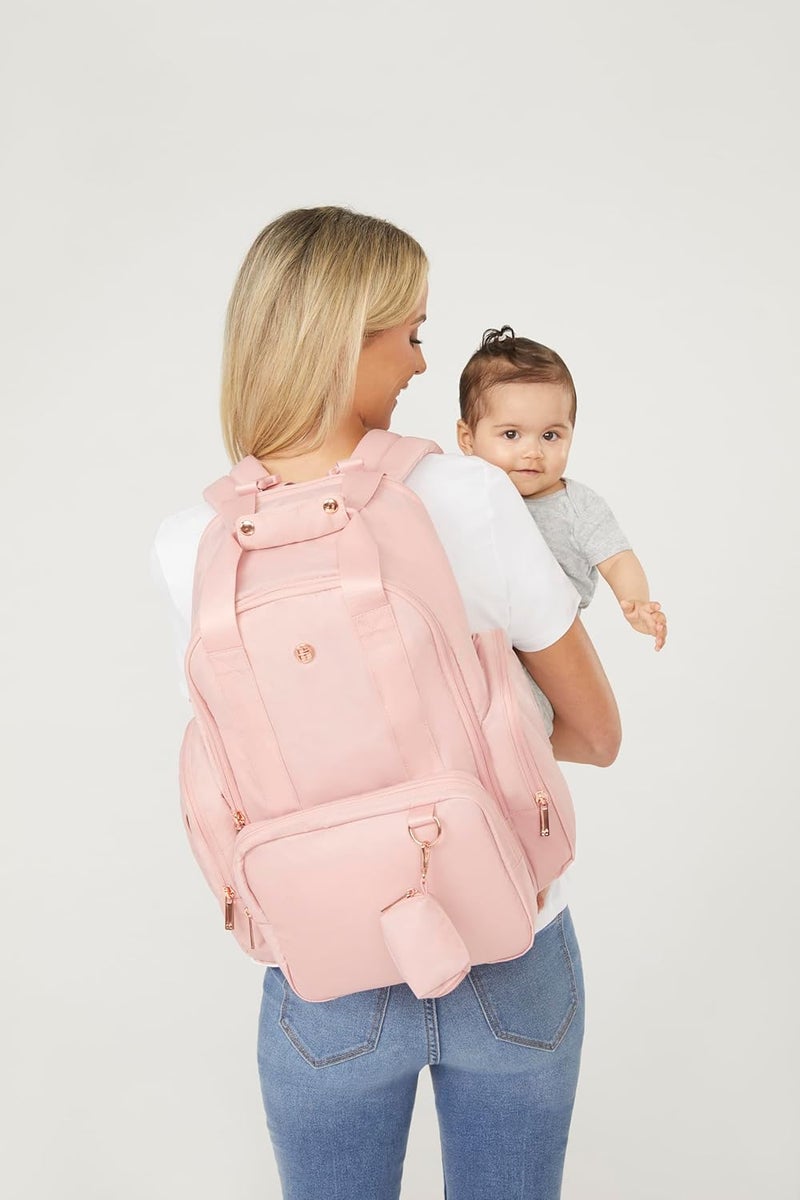 HUGGIES Unisex-adult Signature Hug Pack Diaper Backpack, Bridal Rose, One Size - Image 4